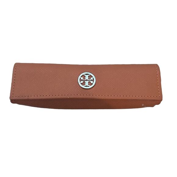 Tory Burch|Glasses Case|Burnt Orange‎ w/Gold Logo - Picture 1 of 5